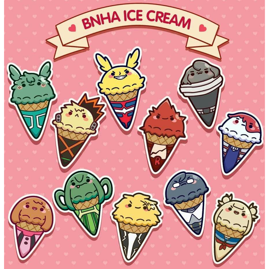 Sticker, hình dán Anime My hero academia - học viện anh hùng  dạng set mẫu mã đa dạng