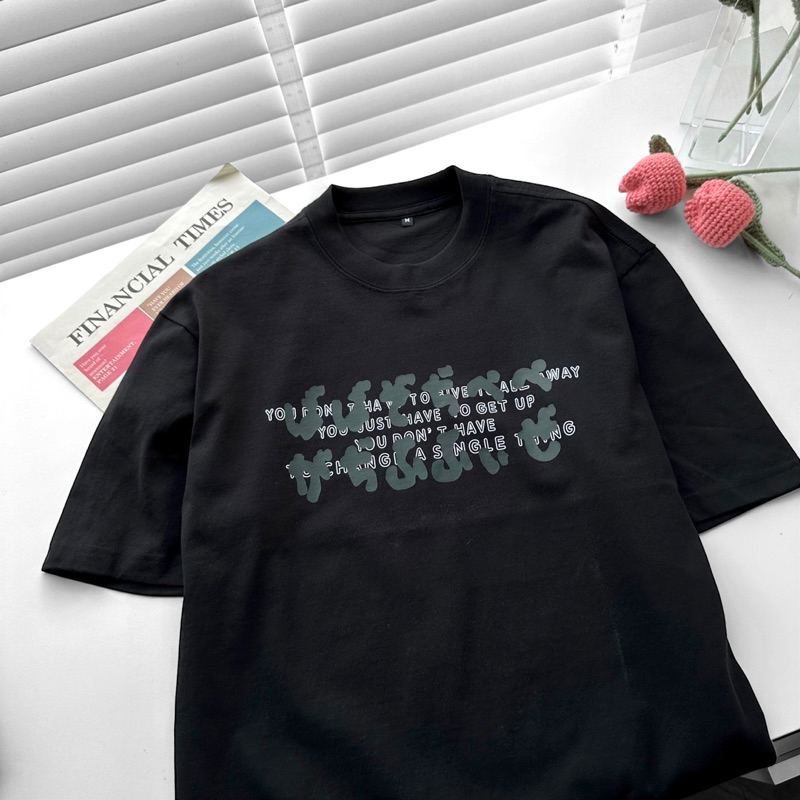 Áo thun tay lỡ unisex,in chữ Chuna 3 màu