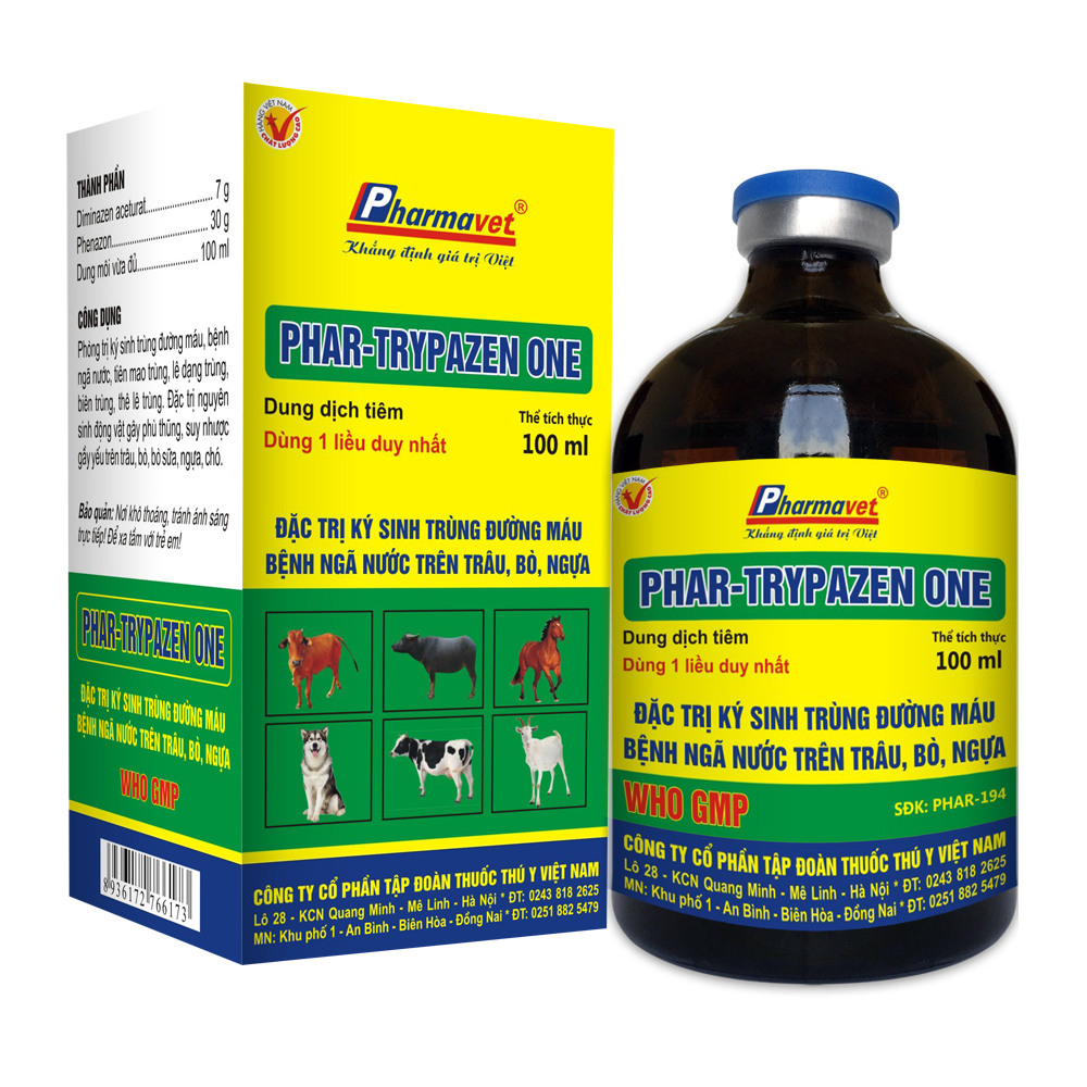 TY.NAMNGUYEN - Trypazen lọ20ml (ký sinh trùng máu ở vật nuôi)