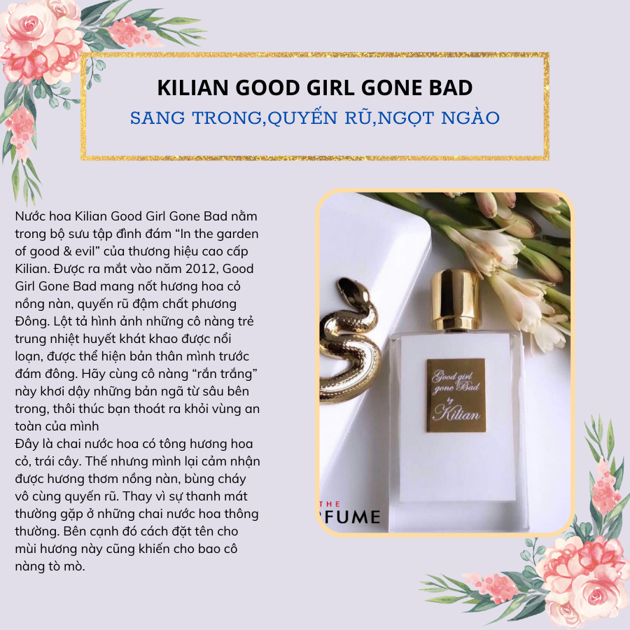Mua Nước Hoa Nữ,Tinh Dầu Nước Hoa Rắn Trắng Kilian Good Girl Gone Bad ...