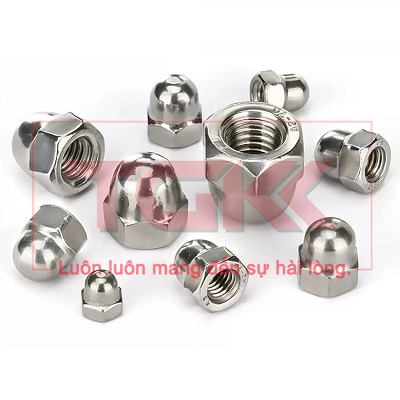Đai ốc mũ inox 304