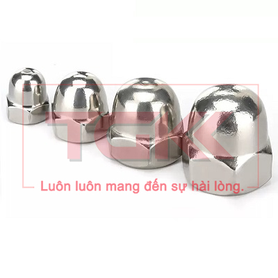 Đai ốc mũ inox 304