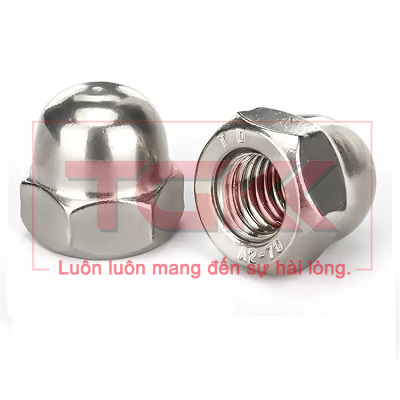 Đai ốc mũ inox 304