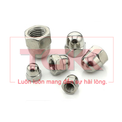 Đai ốc mũ inox 304