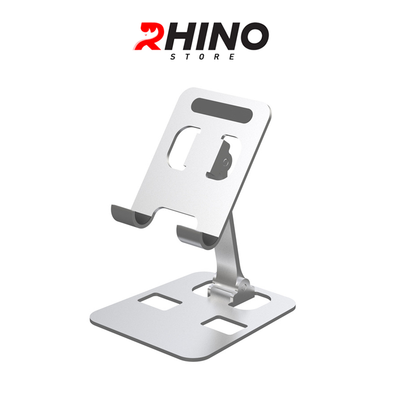 Giá đỡ, kệ đỡ điện thoại Rhino KP902 bằng thép để bàn tiện lợi có thể gấp gọn