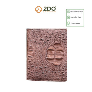 Ví Đứng Gù Da Cá Sấu Chính Hãng 2DO LEATHER kích thước (12,5x9,5)