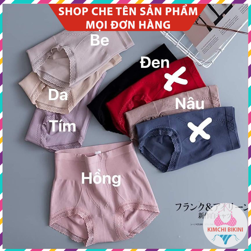 Quần silit nữ cotton mặc bên trong CẠP CAO NÂNG MÔNG GEN BỤNG co giãn tạo form dáng chuẩn QL178
