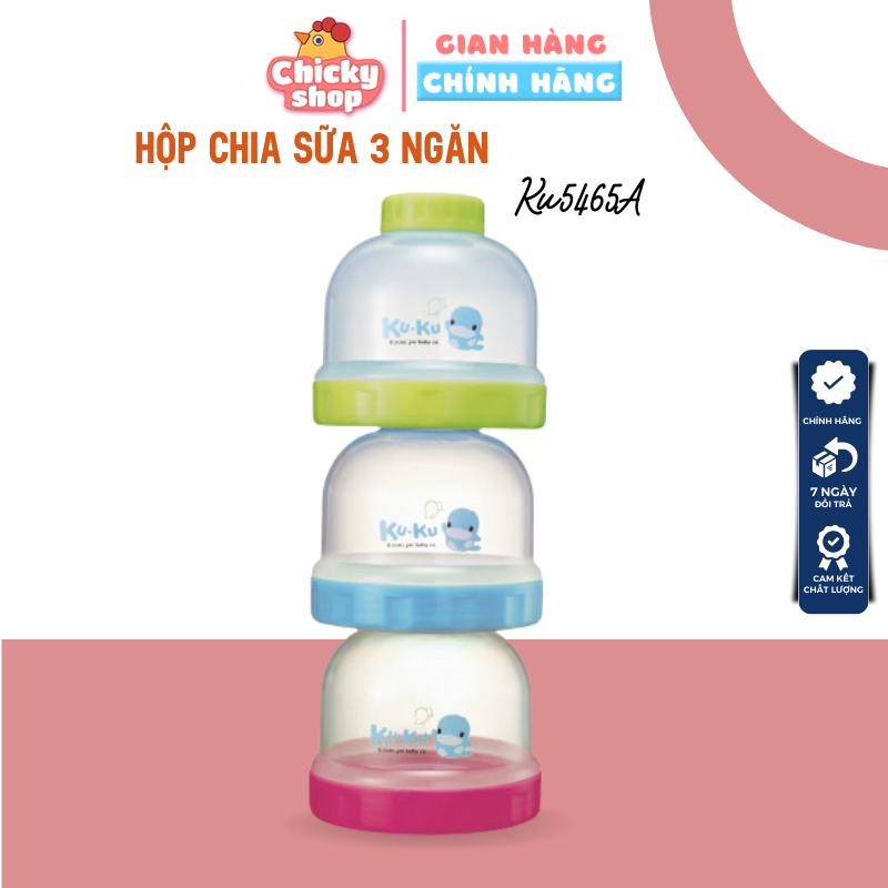 Hộp chia sữa 3 ngăn KUKU KU5465Au