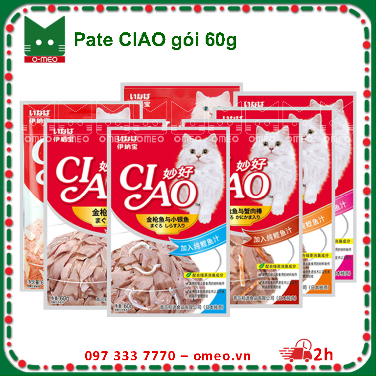 PATE CIAO DÀNH CHO MÈO GÓI 60gr