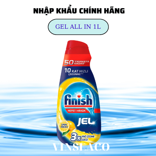 Gel rửa chén bát Finish Classic 1.5 lit/ Can.