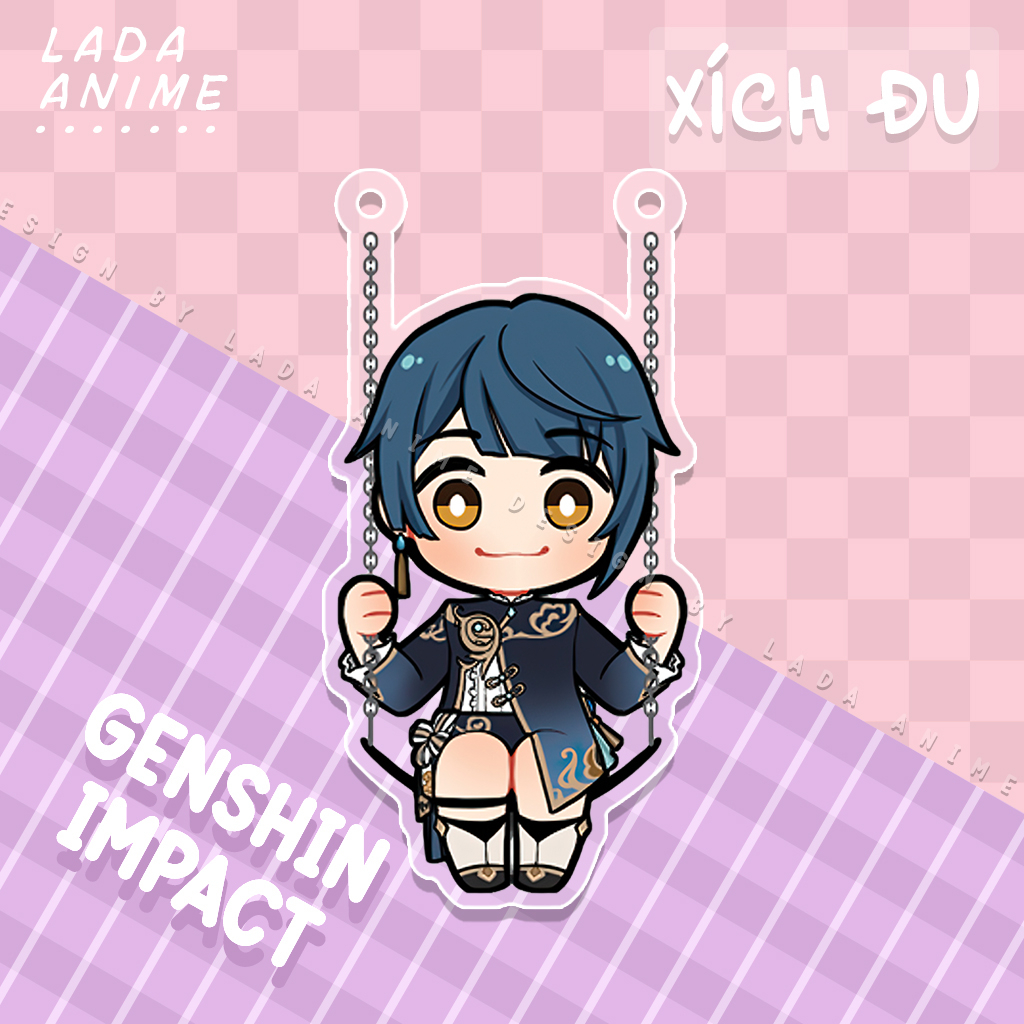 Standee Xích Đu Genshin Impact Tùy Chọn Nhân Vật Chưa Kèm Khung Xích Đu, Mô Hình Acrylic Mica Game Trang Trí Để Bàn