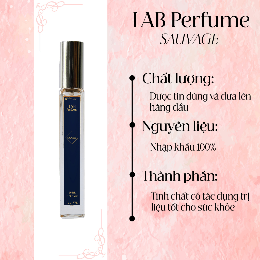 Nước hoa nam Lab Perfume Sauvage 10ml lịch lãm, nam tính | BigBuy360 - bigbuy360.vn