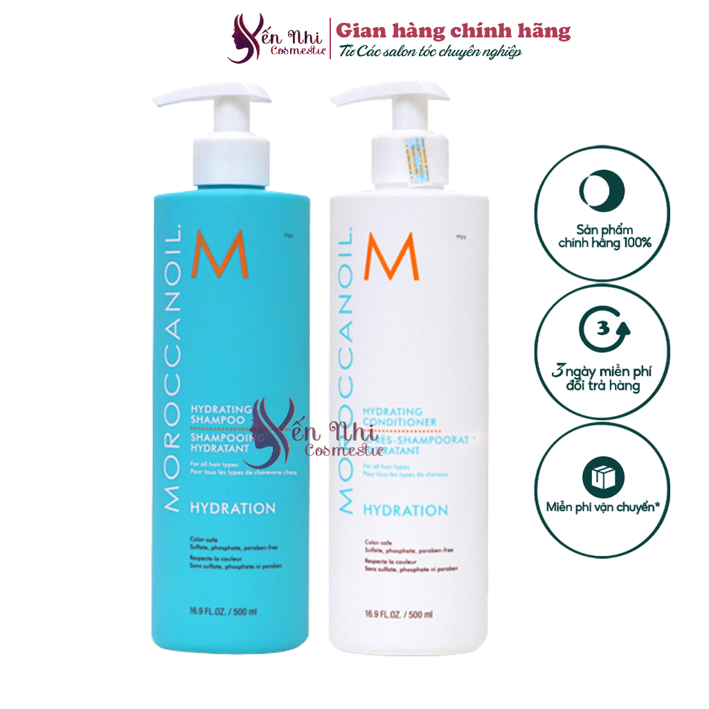 Dầu gội Moroccanoil Shampo giữ ẩm sâu moroccanoil Shampo hydration chính hãng, Mỹ phẩm tóc yến nhi DG10