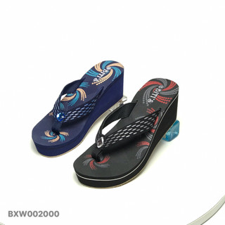 Dép nữ bltis ❤️freeship❤️ dép kẹp xỏ ngón quai vải đế hoa xốp ép cao su 7cm bxw002000
