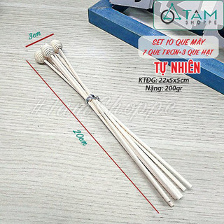 set 10 que mây khuếch tán tinh dầu