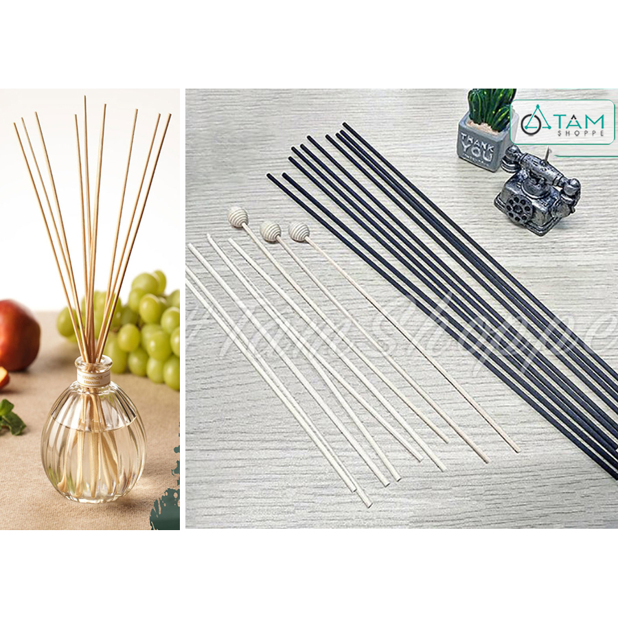 set 10 que mây khuếch tán tinh dầu