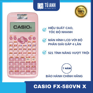 Máy Tính Khoa Học CASIO FX-580VN X [ Màu Hồng ]