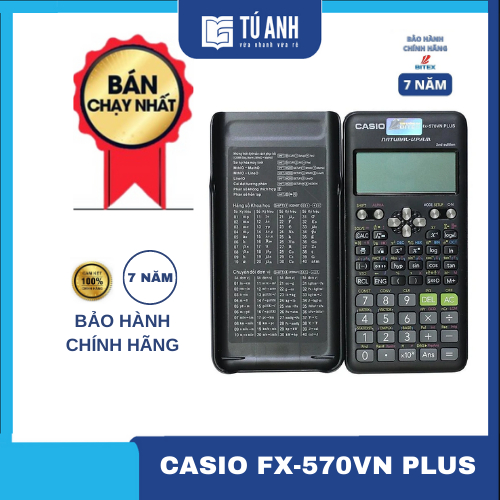 Máy Tính Khoa Học CASIO FX-570VN PLUS Màu Đen