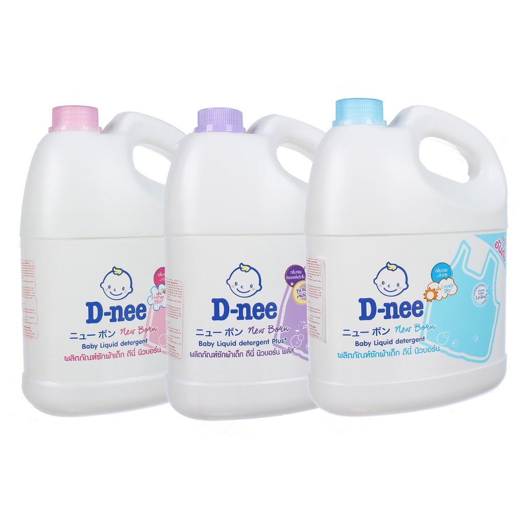 Nước giặt xã Dnee, nước giặt an toàn cho bé Thái Lan 3L đủ hương