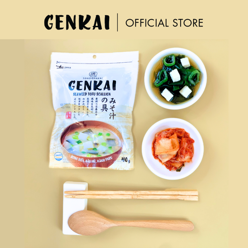 Rong Biển Nấu Canh GENKAI Đậu Hũ Hành Paro 40g