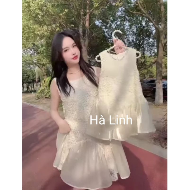 Sét váy mẹ và bé gái, đầm đuôi cá đôi cho mẹ  bé cực xinh.