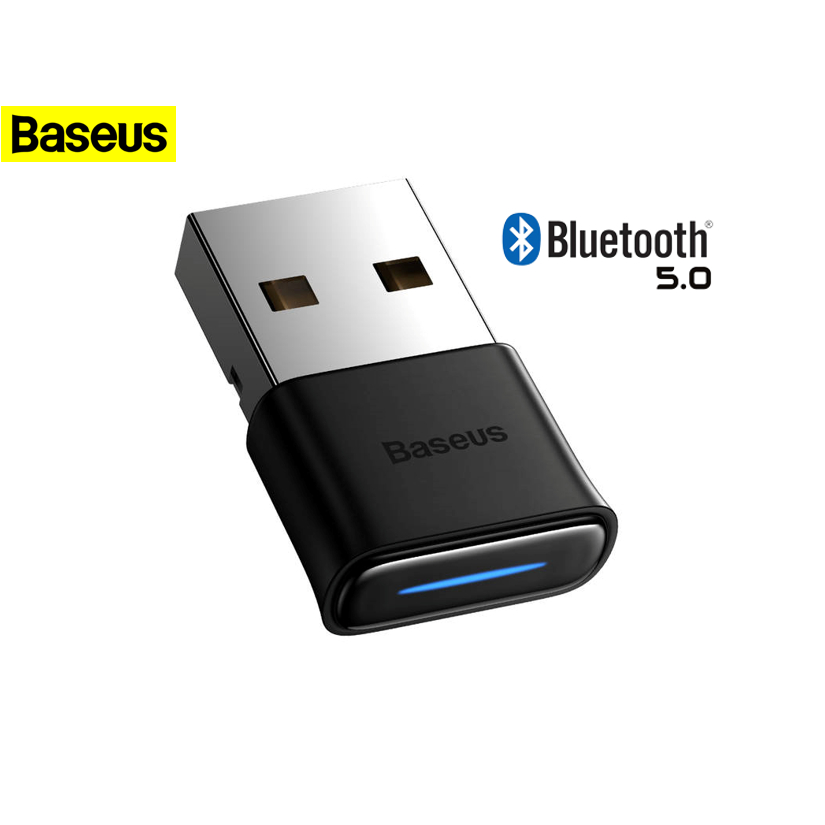 USB chuyển đổi thu phát Bluetooth 5.0 Baseus Wireless Adapter BA04 cho Laptop PC Smartphone máy tính
