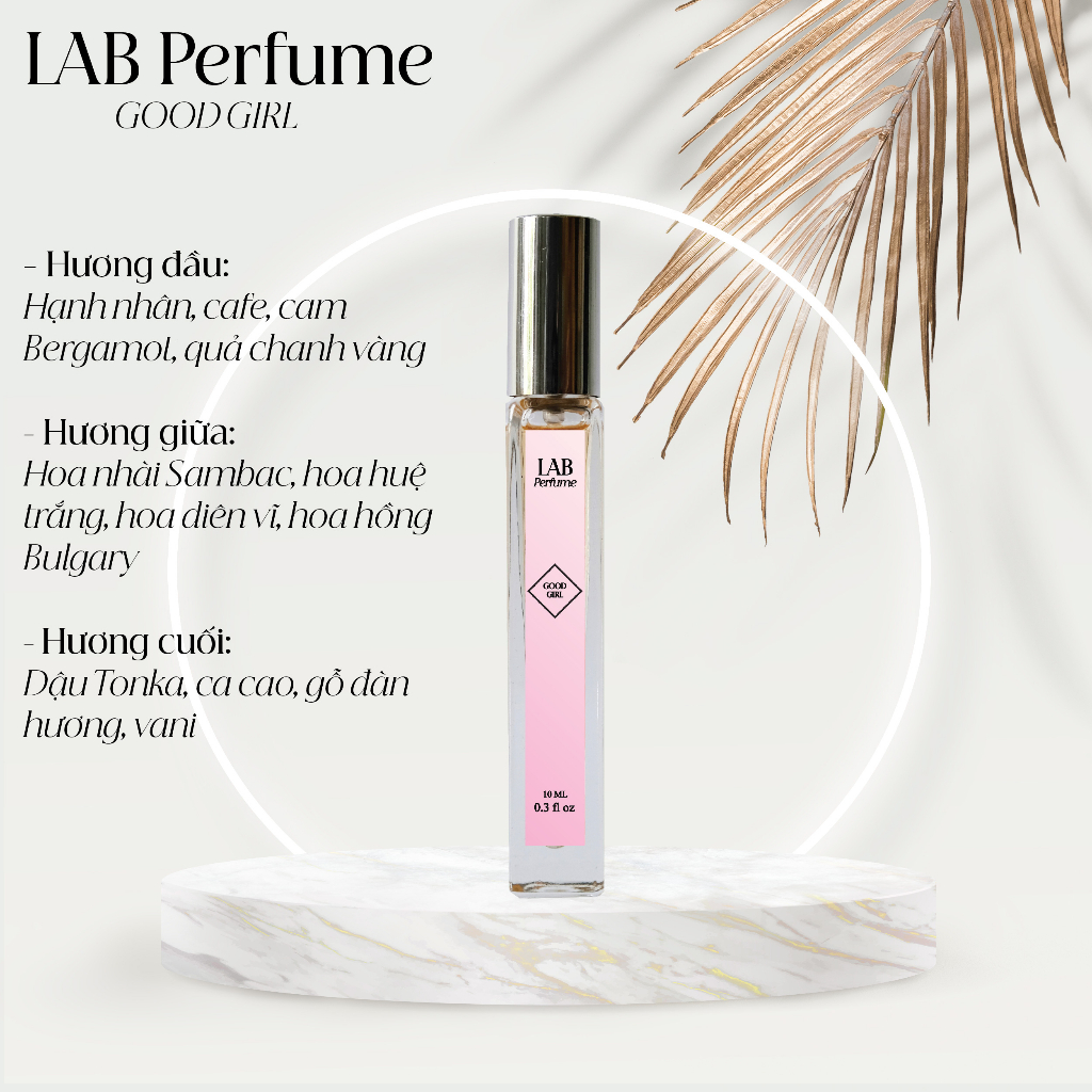 Nước hoa nữ Lab Perfume Good Girl 10ml Gợi Cảm, Ngọt Ngào