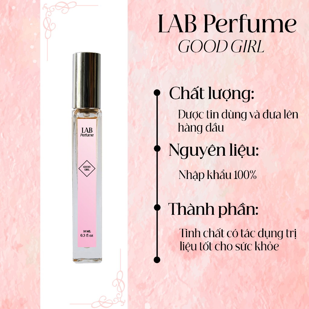 Nước hoa nữ Lab Perfume Good Girl 10ml Gợi Cảm, Ngọt Ngào | BigBuy360 - bigbuy360.vn