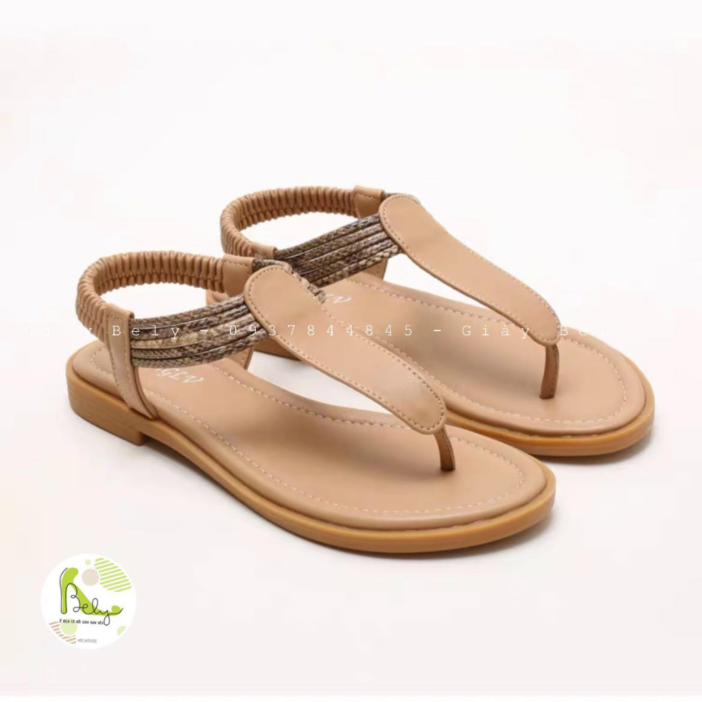 Sandal bệt hãng XIANGLV, xăng đan kẹp đế thấp quai hậu chất thun co dãn tốt, hàng QCCC - 870-3 Bely Shoes