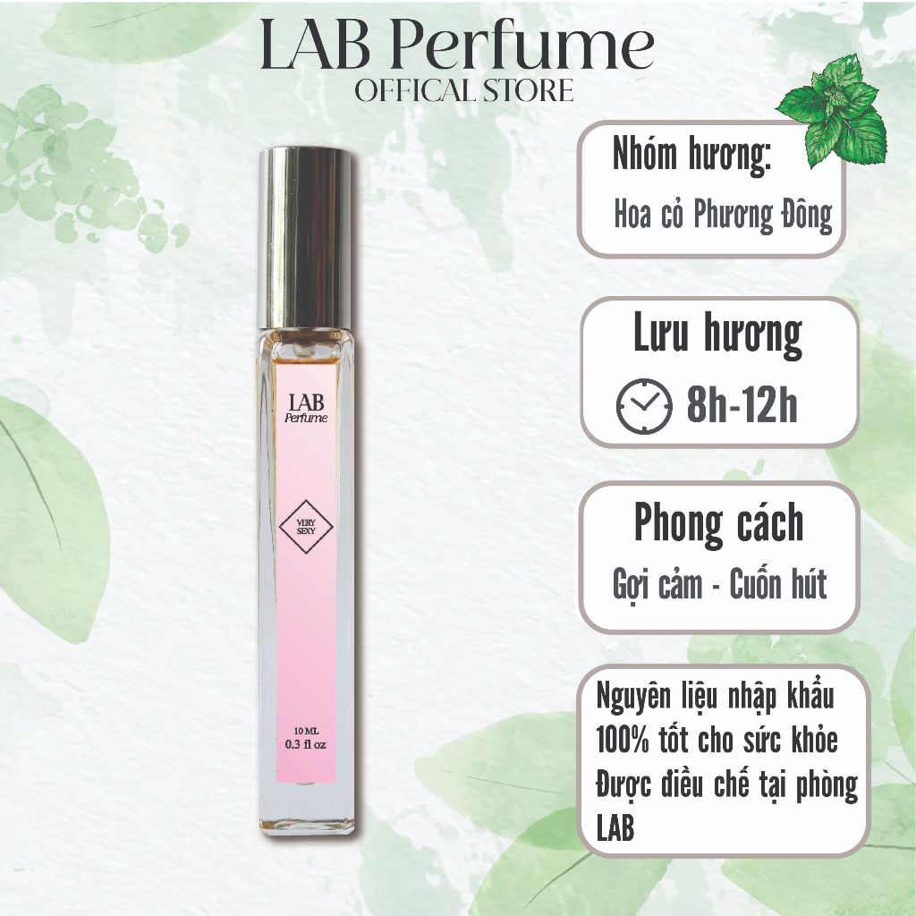 Nước hoa nữ Lab Perfume Very Sexy 10ml Gợi Cảm, Tươi Mát | BigBuy360 - bigbuy360.vn