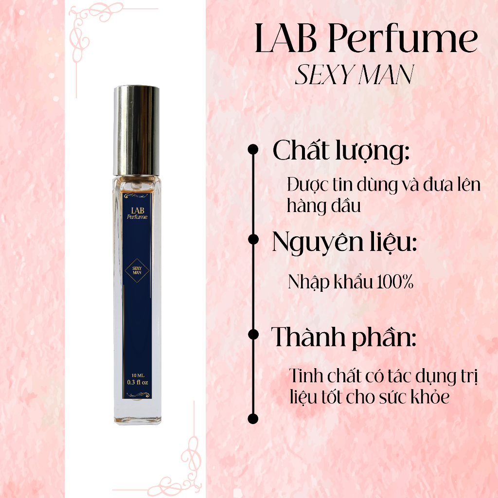 Nước hoa nam Lab Perfume Sexy Man 10ml hương thơm Nam tính, mạnh mẽ | BigBuy360 - bigbuy360.vn