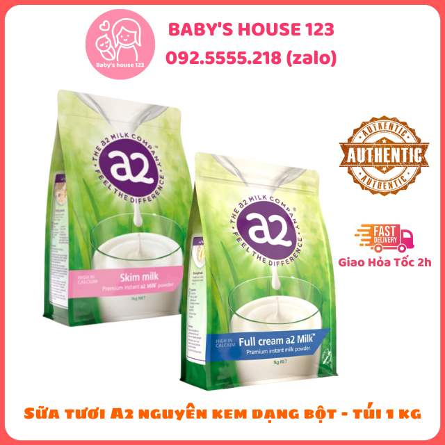 Sữa Tươi A2 Dạng Bột Chuẫn Úc - Gói 1kg