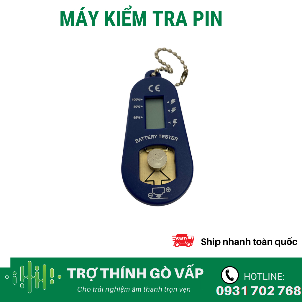 [HCM] Máy kiểm tra dung lượng pin- máy trợ thính ( màu xanh than)
