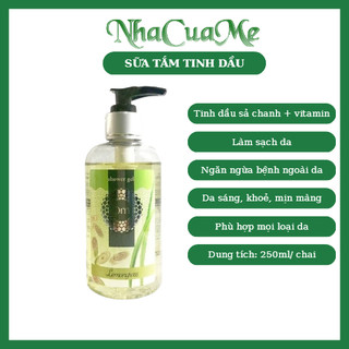 Sữa tắm dưỡng da dịu nhẹ tinh dầu Sả chanh Om Fountain