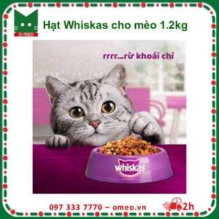 (1.2KG) HẠT WHISKAS CHO MÈO TRƯỞNG THÀNH