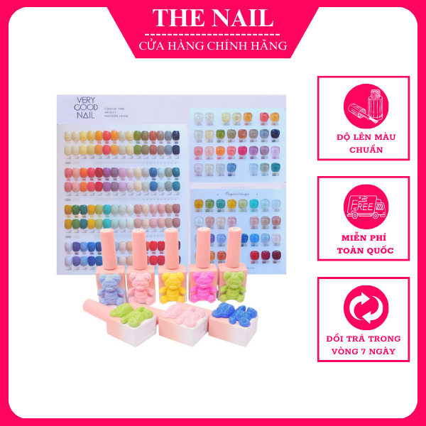 Set sơn gel Very Good Nail 60 màu Bộ sơn gấu tone màu Hàn Quốc