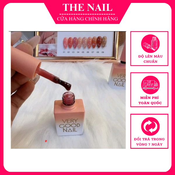 Set sơn gel thạch Very Good Nail 9 màu chính hãng