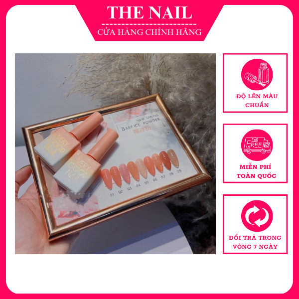 Set sơn gel thạch Very Good Nail 9 màu chính hãng