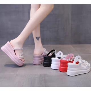 Dép xuồng quai chéo ngọc