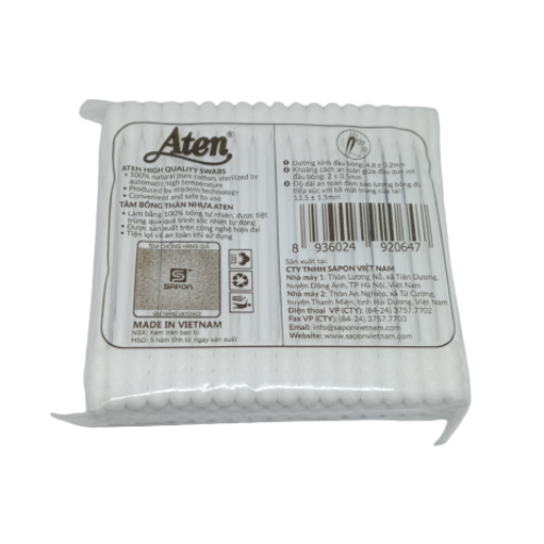 Bông ráy tai-tăm bông thân nhựa