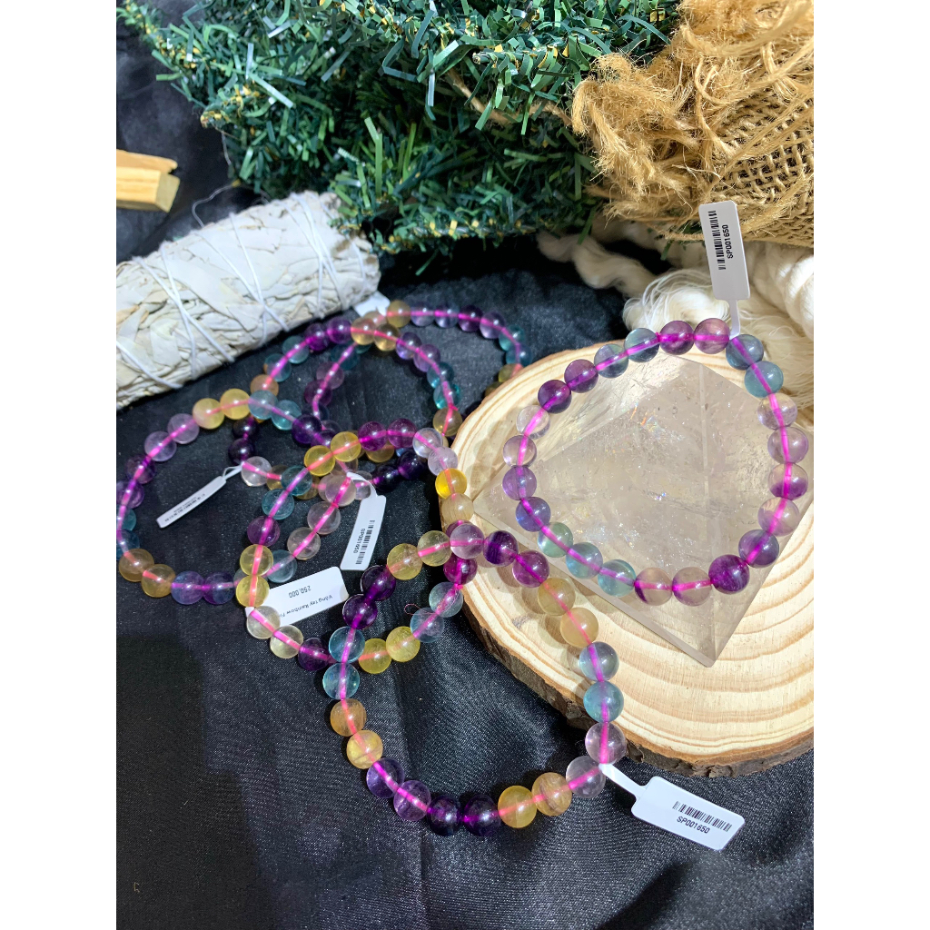 Vòng tay Rainbow Fluorite
