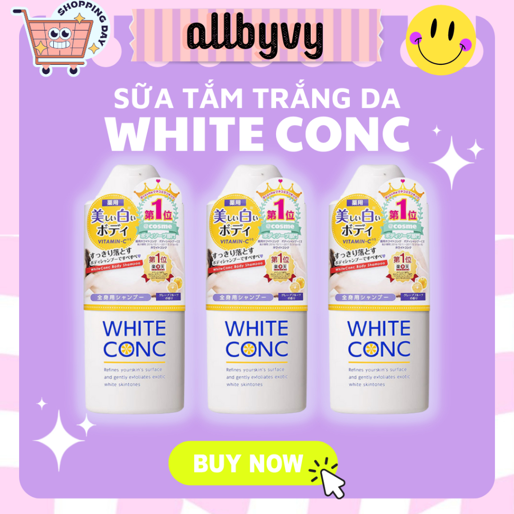 Sữa tắm trắng da White Conc