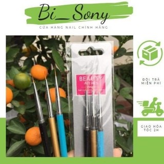 {HOẢ TỐC} Bộ cọ nét 3 cây vẽ siêu đẹp ♥️
