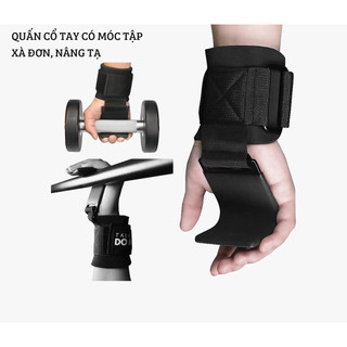 Quấn cổ tay tập xà đơn có móc, găng tay có móc nâng tạ