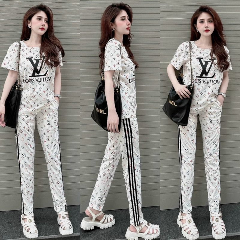 Sét bộ thun dài 3D LV