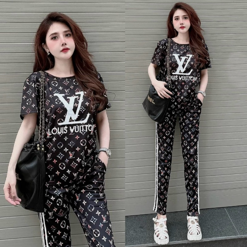 Sét bộ thun dài 3D LV