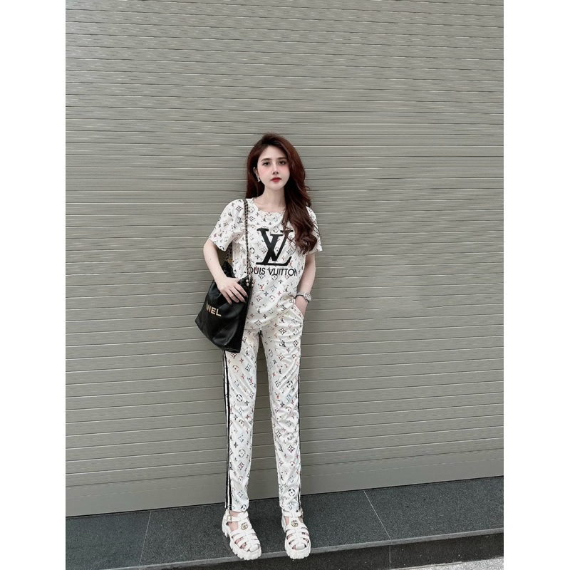 Sét bộ thun dài 3D LV