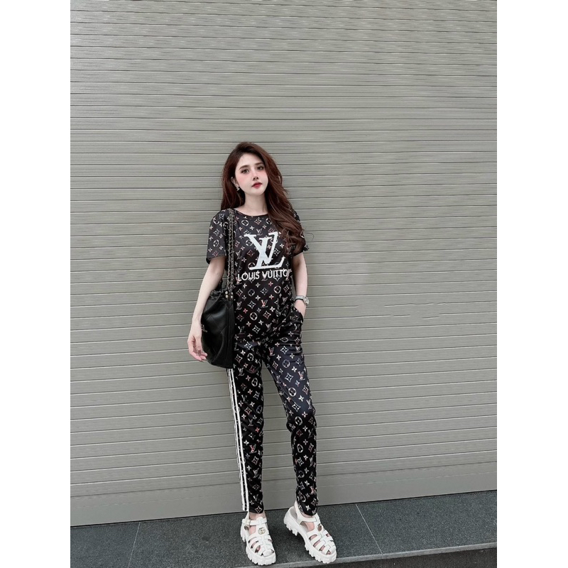 Sét bộ thun dài 3D LV