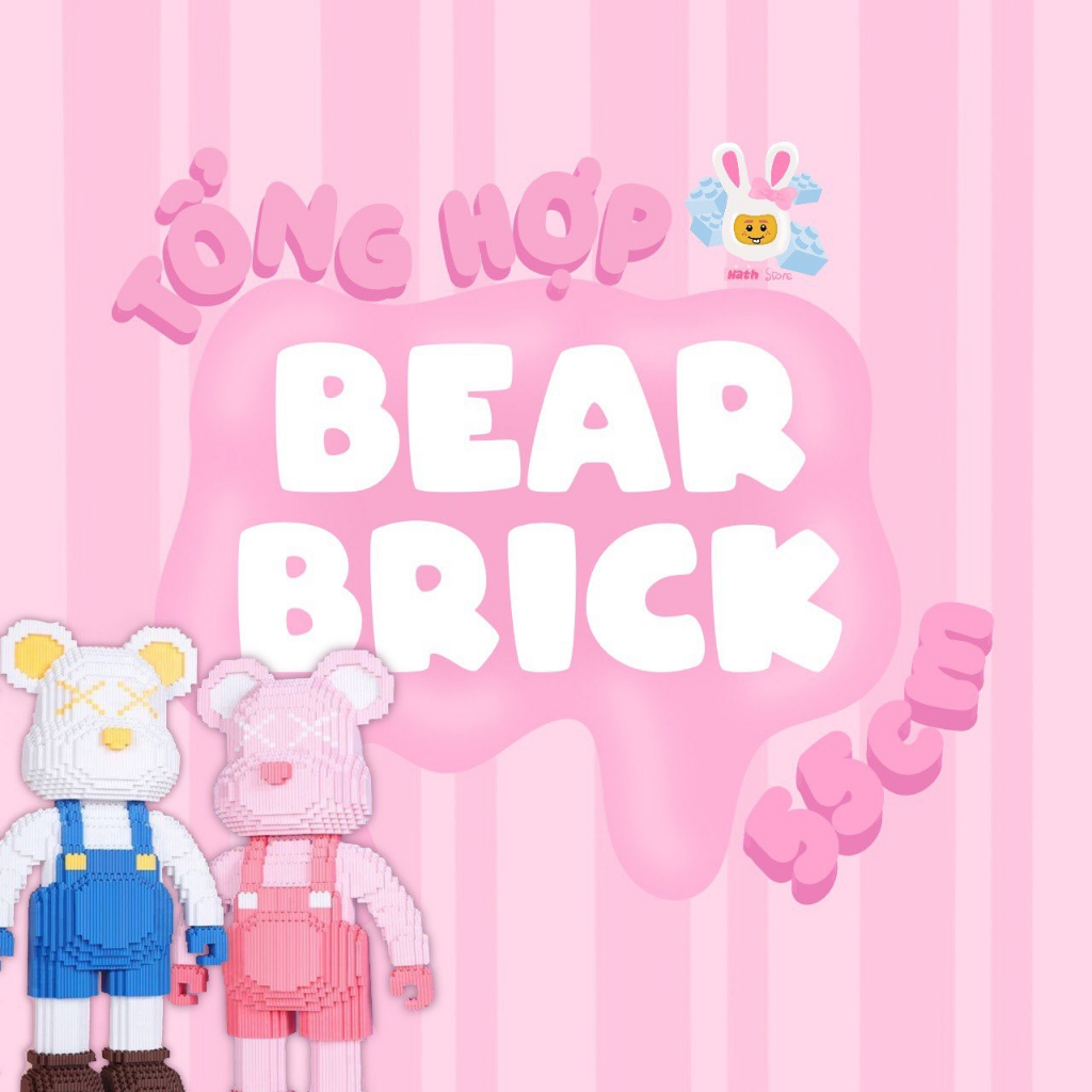 Đồ chơi lắp ráp các mẫu bearbrick 35cm 45cm 55cm đa dạng hot nhất năm nay