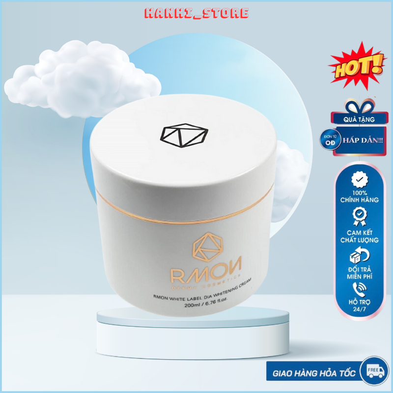 Kem dưỡng trắng da body tế bào gốc Rmon White Label Dia Whitening Cream 200ml